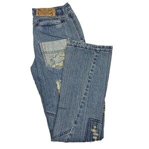 Nightmare Before Christmas Jack Skellington Patchwork  Jeans Women 28X32